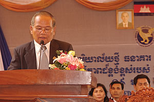 H.E. Nam Tum, Governor of Kampong Thom province H.E. Nam Tum, Governor of Kampong Thom province