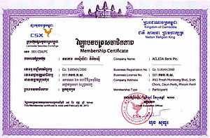 Membership Certificate