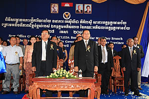 Delegates in the inauguration ceremony of Otdar Meanchey Branch